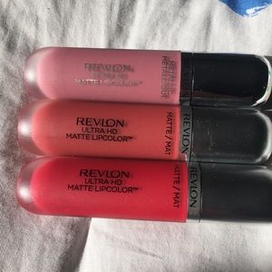 3 Revlon Liquid Lipsticks